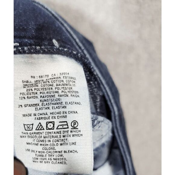 Anthropologie Leggings Womens 27 Blue Denim Straight Leg High Rise Jean - Picture 7 of 11